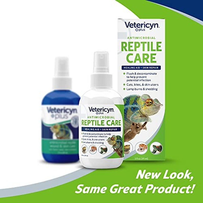 Vetericyn Reptile Wound and Skin Care Plus - Non-Toxic First Aid Spray for Lizards and Reptiles