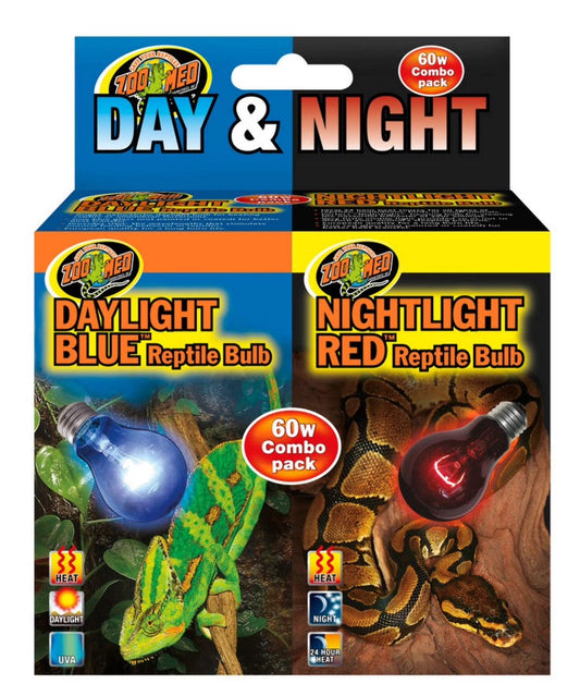Day & Night Reptile Bulbs Combo Pack 60W