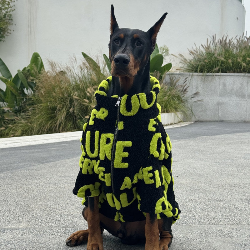 Warm Fleece Dog Sweater for Large Dogs