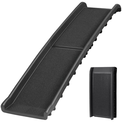 62-Inch Folding Dog Ramp 150LBS Non-Slip Pet Car Ramp for Truck SUV Doorstep Porch Black