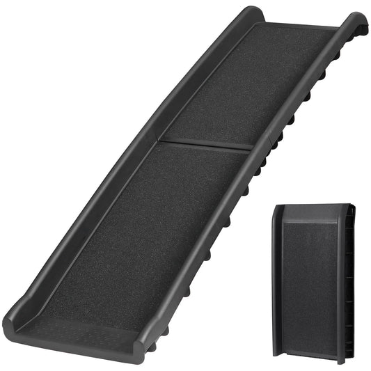 62-Inch Folding Dog Ramp 150LBS Non-Slip Pet Car Ramp for Truck SUV Doorstep Porch Black