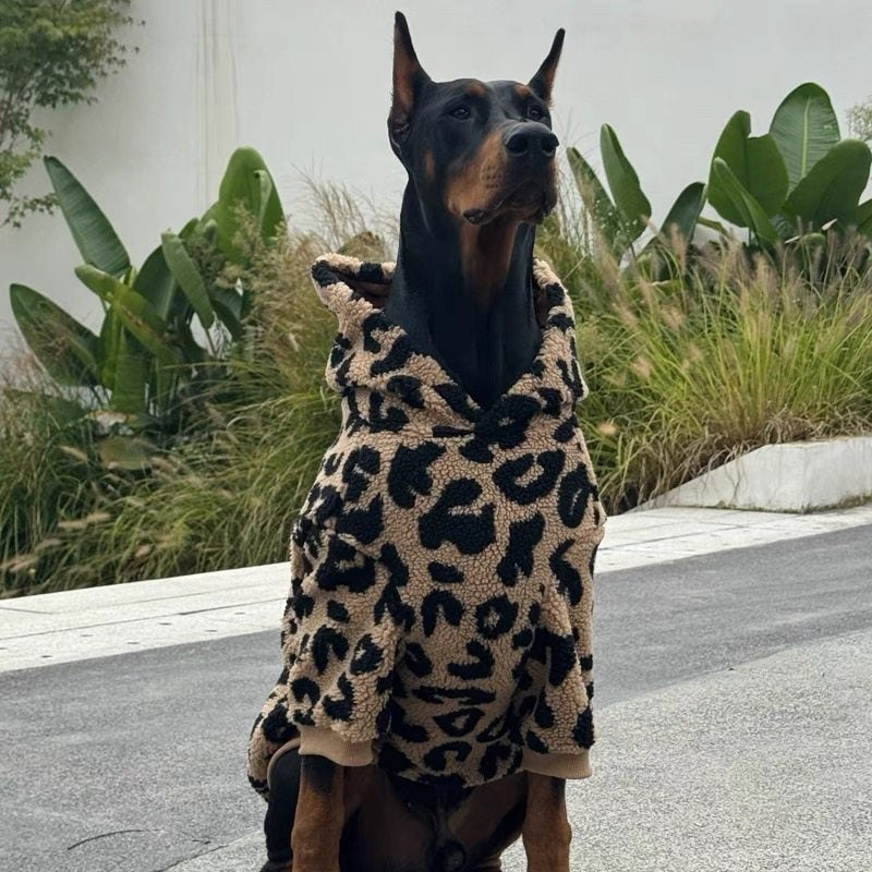 Warm Fleece Dog Sweater for Large Dogs