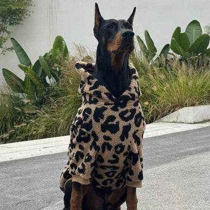 Warm Fleece Dog Sweater for Large Dogs