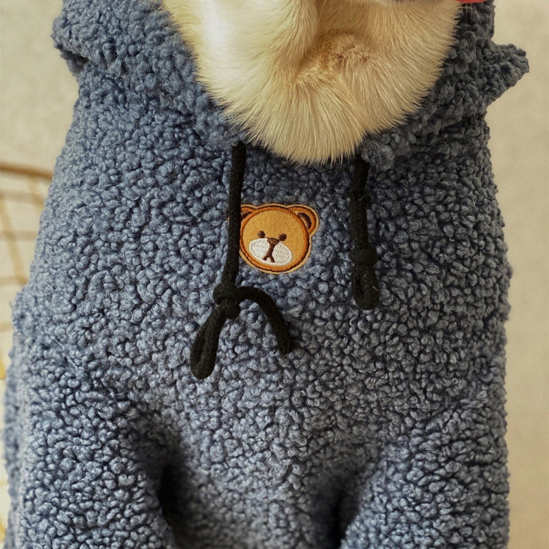 Warm Fleece Dog Sweater for Large Dogs