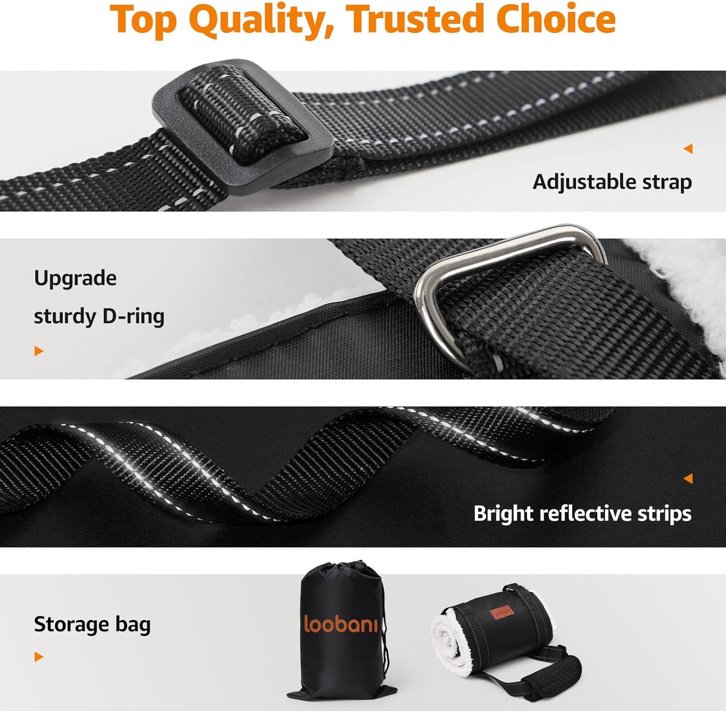 Portable Dog Sling for Back Legs, Hip Support Harness to Help Lift Rear for Canine Aid Old K9 Cruciate Ligament Rehabilitation