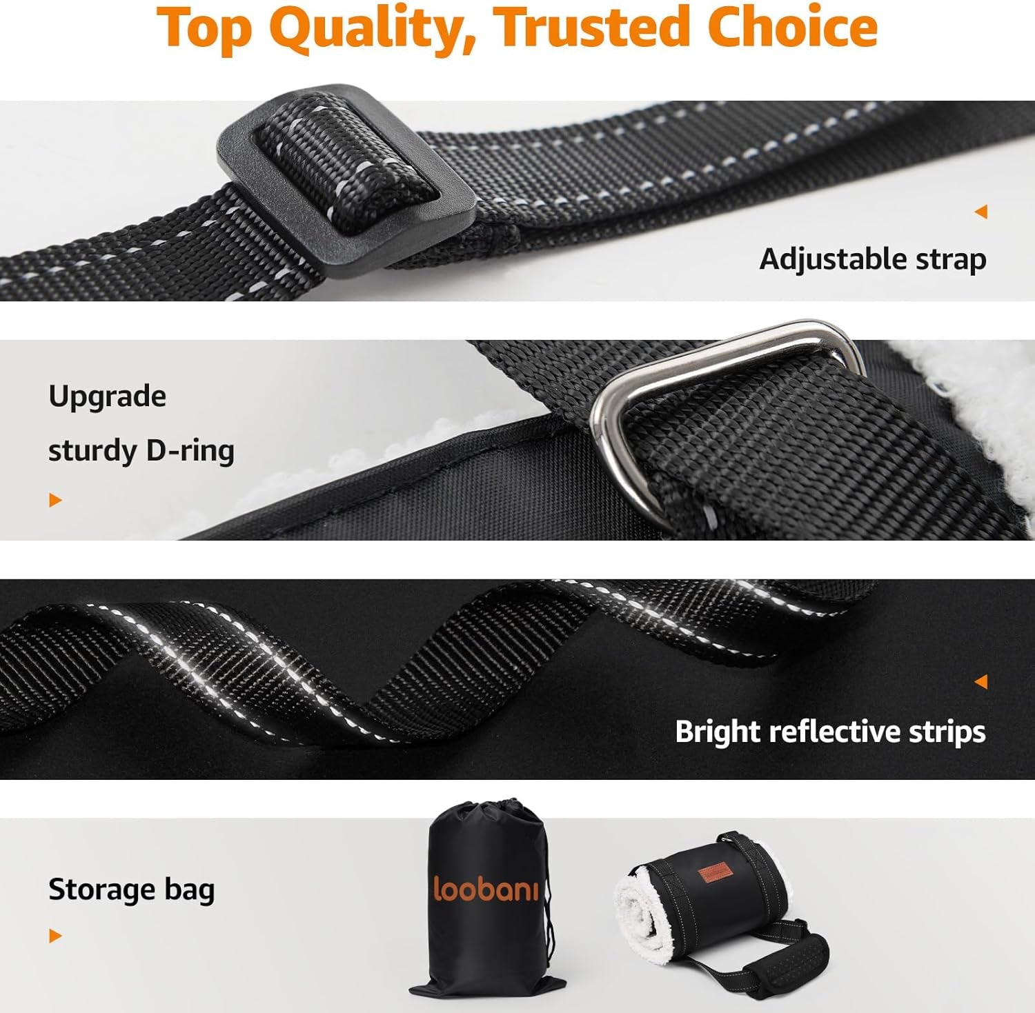 Portable Dog Sling for Back Legs, Hip Support Harness to Help Lift Rear for Canine Aid Old K9 Cruciate Ligament Rehabilitation